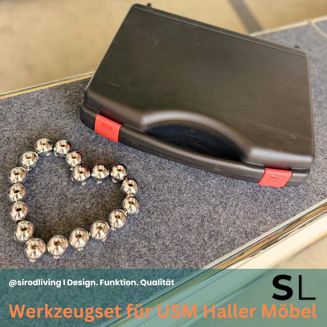 Werkzeugset für USM Haller Möbel im Koffer