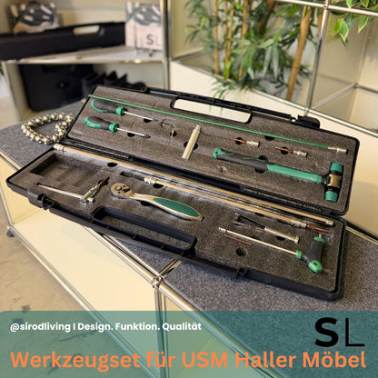Professionelles Werkzeugset für USM Haller Möbel im Koffer
