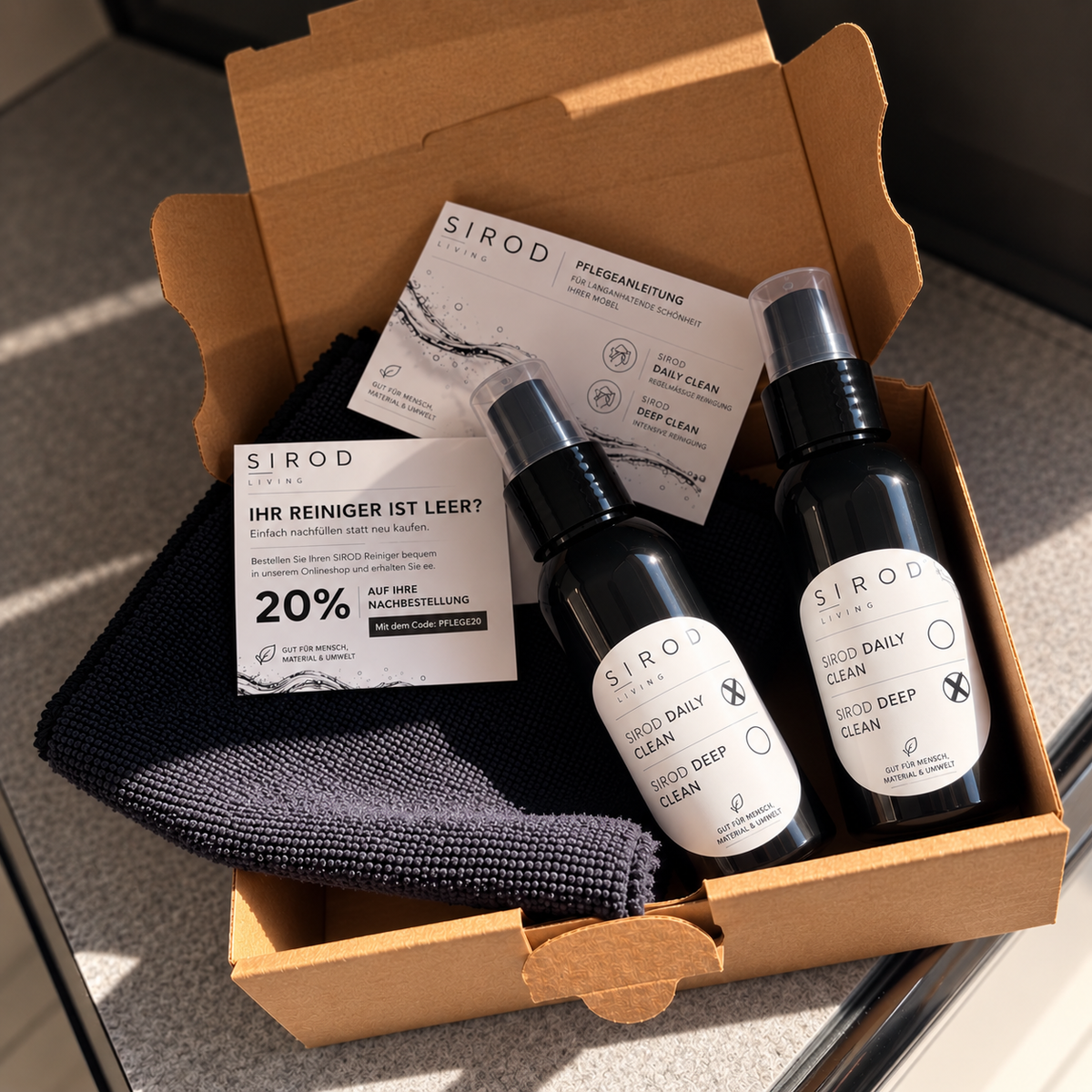 SIROD CLEAN – Pflege für zeitloses Design