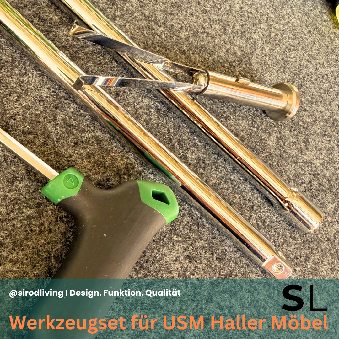Professionelles Werkzeugset für USM Haller Möbel im Koffer